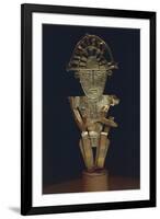 Male Figurine in Gold with a False Watermark from Cundimarca, Colombia, Chibcha Civilization-null-Framed Giclee Print