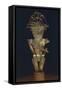 Male Figurine in Gold with a False Watermark from Cundimarca, Colombia, Chibcha Civilization-null-Framed Stretched Canvas