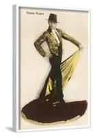Male Flamenco Dancer with Cape-null-Framed Art Print