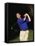 Male Golfer in Action-Chris Trotman-Framed Stretched Canvas