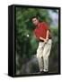 Male Golfer in Action-Chris Trotman-Framed Stretched Canvas