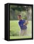 Male Golfer in Action-Chris Trotman-Framed Stretched Canvas