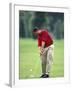 Male Golfer in Action-Chris Trotman-Framed Photographic Print