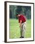 Male Golfer in Action-Chris Trotman-Framed Photographic Print