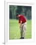 Male Golfer in Action-Chris Trotman-Framed Photographic Print