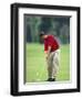 Male Golfer in Action-Chris Trotman-Framed Photographic Print