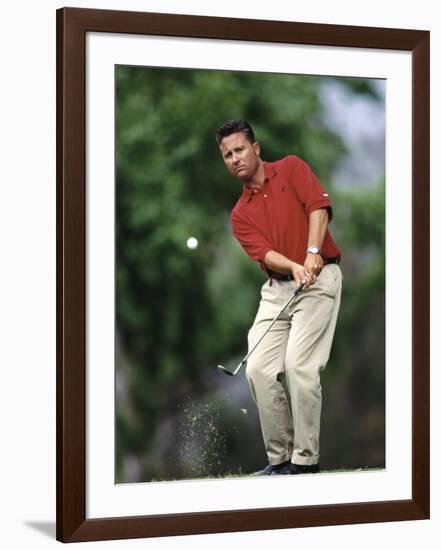 Male Golfer in Action-Chris Trotman-Framed Photographic Print