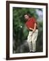 Male Golfer in Action-Chris Trotman-Framed Photographic Print