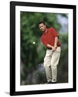 Male Golfer in Action-Chris Trotman-Framed Photographic Print