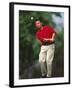 Male Golfer in Action-Chris Trotman-Framed Photographic Print