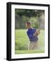 Male Golfer in Action-Chris Trotman-Framed Photographic Print