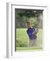 Male Golfer in Action-Chris Trotman-Framed Photographic Print