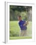 Male Golfer in Action-Chris Trotman-Framed Photographic Print