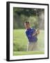 Male Golfer in Action-Chris Trotman-Framed Photographic Print