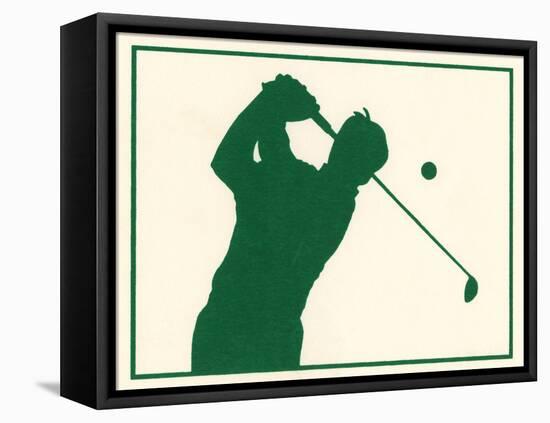 Male Golfer-Crockett Collection-Framed Stretched Canvas