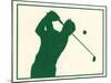 Male Golfer-Crockett Collection-Mounted Giclee Print