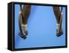 Male Gymnast Competing on Rings in Men's Qualification, 2004 Olympic Summer Games, Athens, Greece,-Steven Sutton-Framed Stretched Canvas
