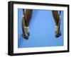 Male Gymnast Competing on Rings in Men's Qualification, 2004 Olympic Summer Games, Athens, Greece,-Steven Sutton-Framed Photographic Print