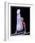 Male Gymnast Performing on the Parallel Bars-null-Framed Photographic Print