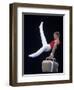 Male Gymnast Performing on the Pomell Horse-null-Framed Photographic Print