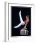 Male Gymnast Performing on the Pomell Horse-null-Framed Photographic Print