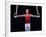 Male Gymnast Performing on the Rings-null-Framed Photographic Print