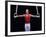 Male Gymnast Performing on the Rings-null-Framed Photographic Print