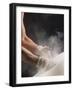 Male Gymnast Putting Chalk on his Hands, Bainbridge Island, Washington State, USA-null-Framed Photographic Print