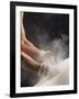 Male Gymnast Putting Chalk on his Hands, Bainbridge Island, Washington State, USA-null-Framed Photographic Print