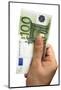 Male Hand Holding 100 Euro Bill-ilker canikligil-Mounted Photographic Print