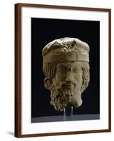 Male Head, 5th Century BC-null-Framed Giclee Print
