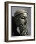 Male Head with Beard (Sargon), from Niniveh, Bronze or Copper, Akkadian-null-Framed Giclee Print