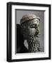 Male Head with Beard (Sargon), from Niniveh, Bronze or Copper, Akkadian-null-Framed Giclee Print