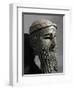 Male Head with Beard (Sargon), from Niniveh, Bronze or Copper, Akkadian-null-Framed Giclee Print