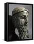 Male Head with Beard (Sargon), from Niniveh, Bronze or Copper, Akkadian-null-Framed Stretched Canvas