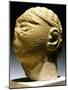 Male Head with Knot and Ribbon in His Hair as Per Fashion of Mesopotamia in 3rd Century BC-null-Mounted Giclee Print