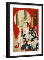 Male Kabuki Actor-Kunichika toyohara-Framed Giclee Print