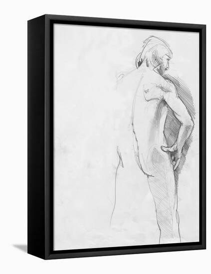 Male Life Model-Tim Kahane-Framed Stretched Canvas