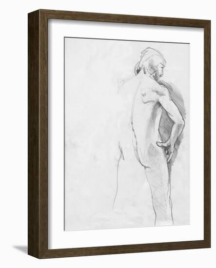 Male Life Model-Tim Kahane-Framed Photographic Print