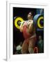 Male Lifting Heavy Weights in Competition at the Olympics-John Dominis-Framed Premium Photographic Print