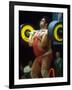 Male Lifting Heavy Weights in Competition at the Olympics-John Dominis-Framed Premium Photographic Print