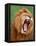 Male lion tearing his mouth open-Winfried Wisniewski-Framed Stretched Canvas