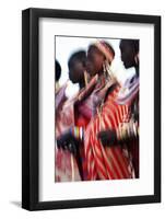 Male Maasai Dancers, Amboseli National Park, Kenya-Paul Joynson Hicks-Framed Photographic Print