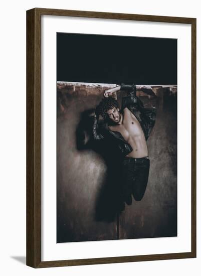 Male Model in Fashion Shoot-Luis Beltran-Framed Photographic Print
