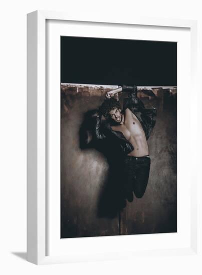 Male Model in Fashion Shoot-Luis Beltran-Framed Photographic Print