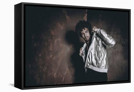 Male Model in Fashion Shoot-Luis Beltran-Framed Stretched Canvas