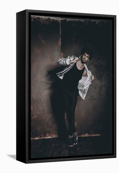 Male Model in Fashion Shoot-Luis Beltran-Framed Stretched Canvas