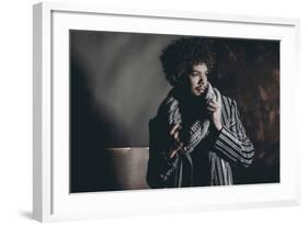 Male Model in Fashion Shoot-Luis Beltran-Framed Photographic Print