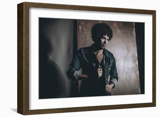 Male Model in Fashion Shoot-Luis Beltran-Framed Photographic Print