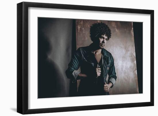 Male Model in Fashion Shoot-Luis Beltran-Framed Photographic Print